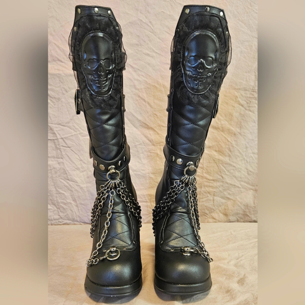 Demonia Heeled Boots